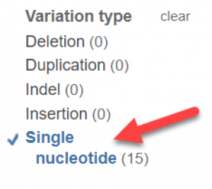 variation type filter