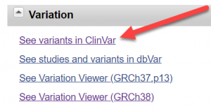 See variants in ClinVar