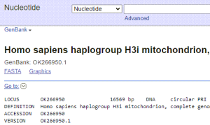 record in nucleotide