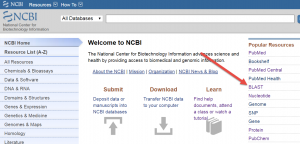 NCBI home page
